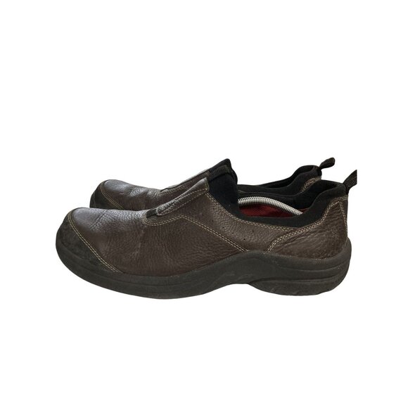 Clarks Privo Men's Size 12M Brown Leather Slip-On Shoes - Picture 3 of 8